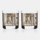 Trevi fontein whisky glas (Voorkant)
