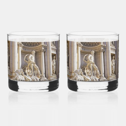 Trevi fontein whisky glas (Achterkant)