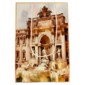Trevi Fonteinen, Italië Rome Medium Cadeauzakje (Achterkant)