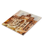 Trevi Fonteinen, Italië Rome Tegeltje (Zijkant)