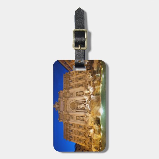 Trevi Fountain Bagagelabel (Voorkant verticaal)