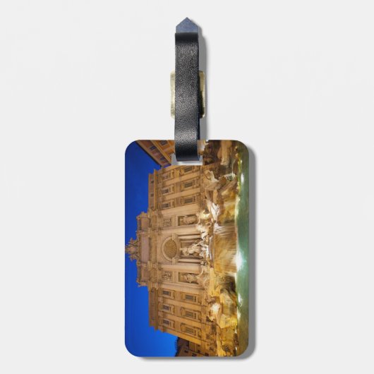 Trevi Fountain Bagagelabel (Achterkant verticaal)