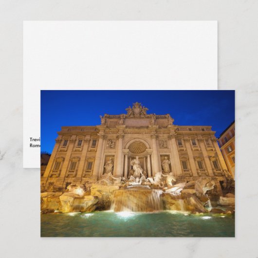 Trevi Fountain Briefkaart (Voorkant / Achterkant)