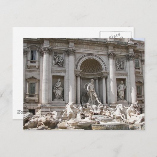 Trevi Fountain Briefkaart (Voorkant / Achterkant)