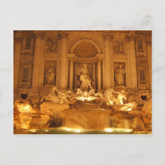 Trevi Fountain Briefkaart (Voorkant)