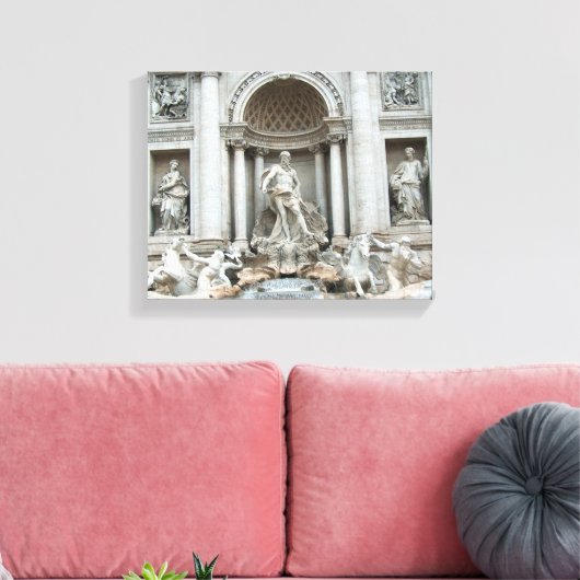 Trevi Fountain Canvas Afdruk (Insitu (Woonkamer))
