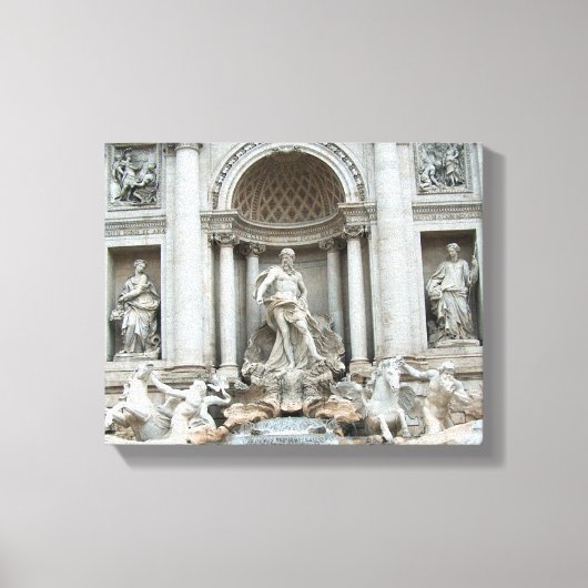 Trevi Fountain Canvas Afdruk (Voorkant)