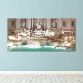 Trevi Fountain Canvas Afdruk (Insitu (Houten vloer))