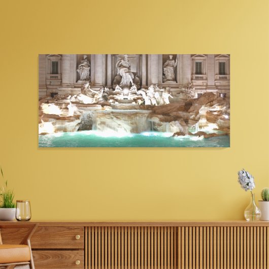 Trevi Fountain Canvas Afdruk (Insitu (Woonkamer))