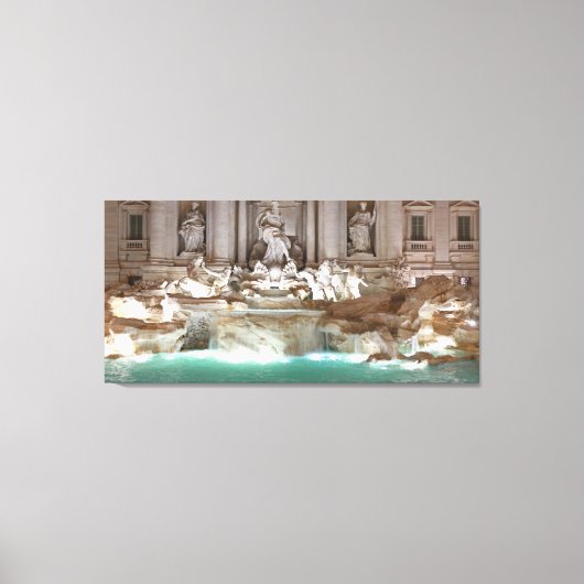 Trevi Fountain Canvas Afdruk (Voorkant)