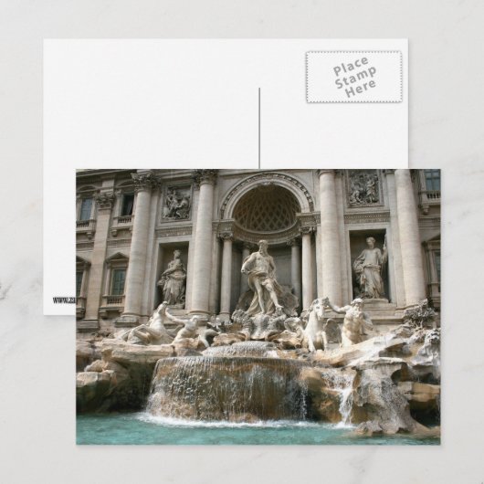 Trevi Fountain (Fontana di Trevi) — Rome Briefkaart (Voorkant / Achterkant)