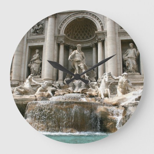 Trevi Fountain (Fontana di Trevi) — Rome Grote Klok (Voorkant)