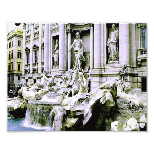 Trevi Fountain Foto Afdruk (Voorkant)