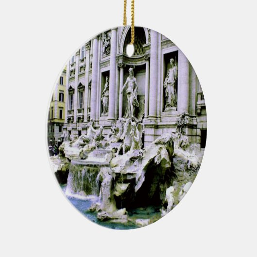 Trevi Fountain Keramisch Ornament (Rechts)