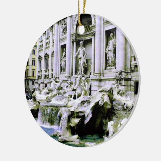 Trevi Fountain Keramisch Ornament (Links)