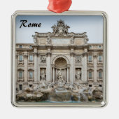 Trevi Fountain Metalen Ornament (Voorkant)