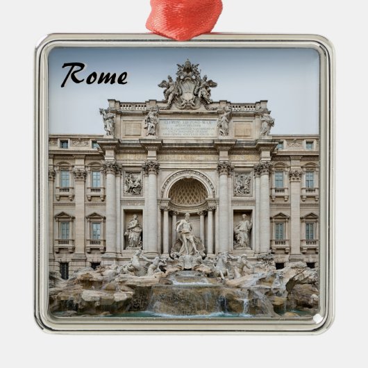 Trevi Fountain Metalen Ornament (Voorkant)