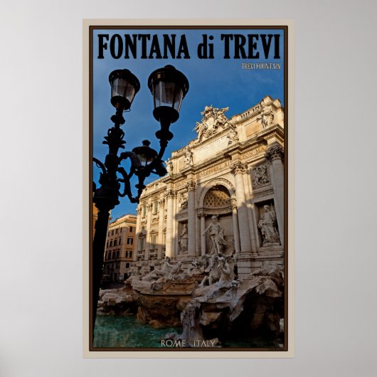 Trevi Fountain Poster (Voorkant)