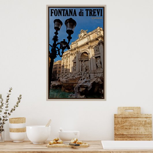 Trevi Fountain Poster (Keuken)