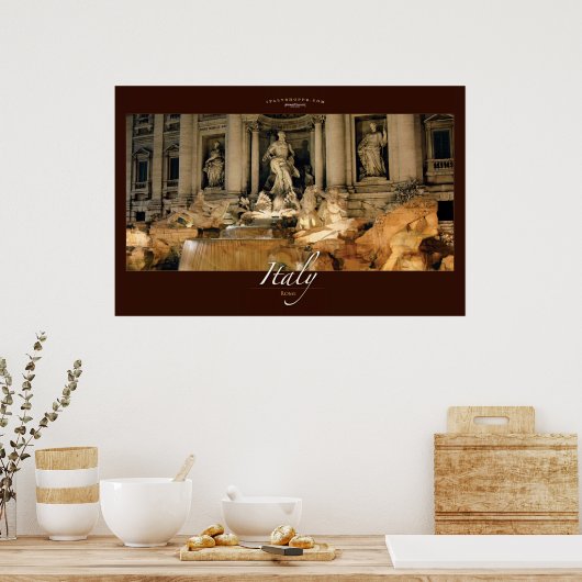 Trevi Fountain Poster (Keuken)