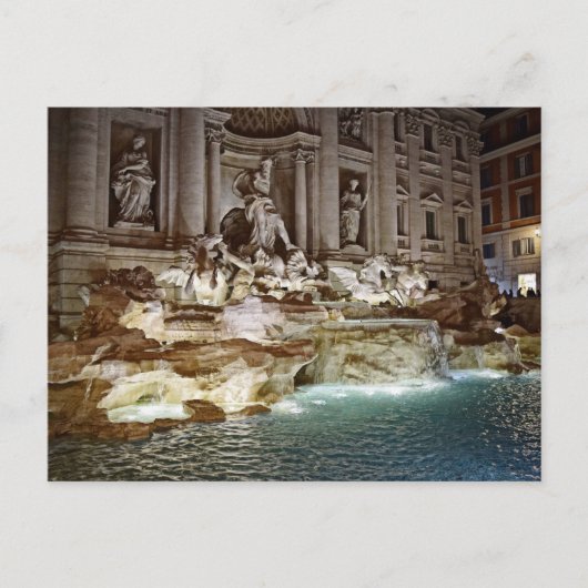 Trevi Fountain - Roma, Italia Briefkaart (Voorkant)