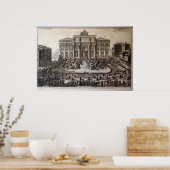 Trevi Fountain Rome – Giovanni Battista Piranesi Poster (Keuken)