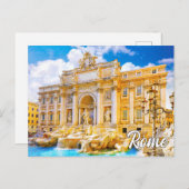 Trevi Fountain, Rome, Italië Briefkaart (Voorkant / Achterkant)