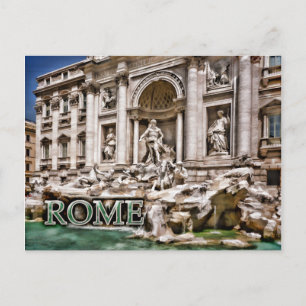 Trevi Fountain Rome Italië Briefkaart