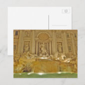 Trevi Fountain - Rome, Italië Briefkaart (Voorkant / Achterkant)