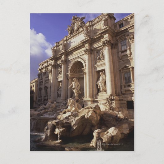 Trevi Fountain, Rome, Italië Briefkaart (Voorkant)