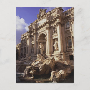Trevi Fountain, Rome, Italië Briefkaart