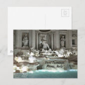 Trevi Fountain, Rome Italië Briefkaart (Voorkant / Achterkant)
