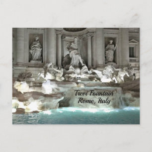 Trevi Fountain, Rome Italië Briefkaart