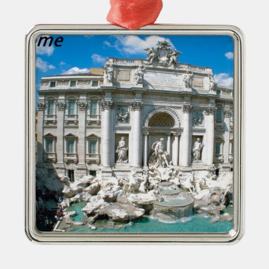 Trevi-Fountain-Rome-Italië-[kan.k].JPG Metalen Ornament (Voorkant)
