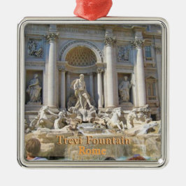Trevi Fountain Rome Italië Metalen Ornament