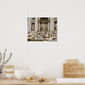 Trevi Fountain Rome Italië reisfoto Poster (Keuken)