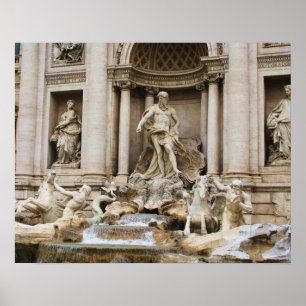 Trevi Fountain Rome Italië reisfoto Poster