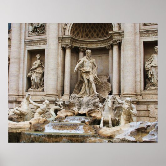 Trevi Fountain Rome Italië reisfoto Poster (Voorkant)