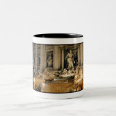 Trevi Fountain, Rome, Italië Tweekleurige Koffiemok (Center)