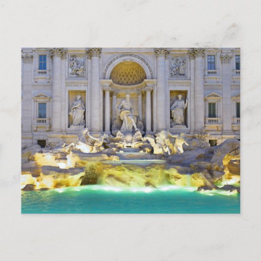 Trevi Fountain, Rome, Italië Vakantieday briefkaar Briefkaart (Voorkant)