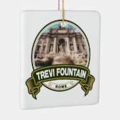 Trevi Fountain Rome Italy Badge Keramisch Ornament (Rechts)