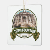 Trevi Fountain Rome Italy Badge Keramisch Ornament (Links)