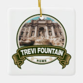 Trevi Fountain Rome Italy Badge Keramisch Ornament (Voorkant)