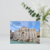 Trevi Fountain Rome Italy Holiday Panorama Briefkaart (Staand voorkant)