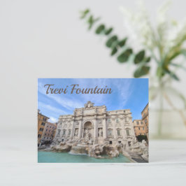 Trevi Fountain Rome Italy Holiday Panorama Feestdagenkaart