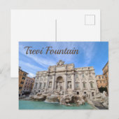Trevi Fountain Rome Italy Holiday Panorama Feestdagenkaart (Voorkant / Achterkant)