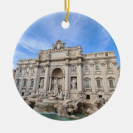 Trevi Fountain Rome Italy Holiday Panorama Keramisch Ornament