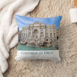Trevi Fountain Rome Italy Holiday Panorama Kussen