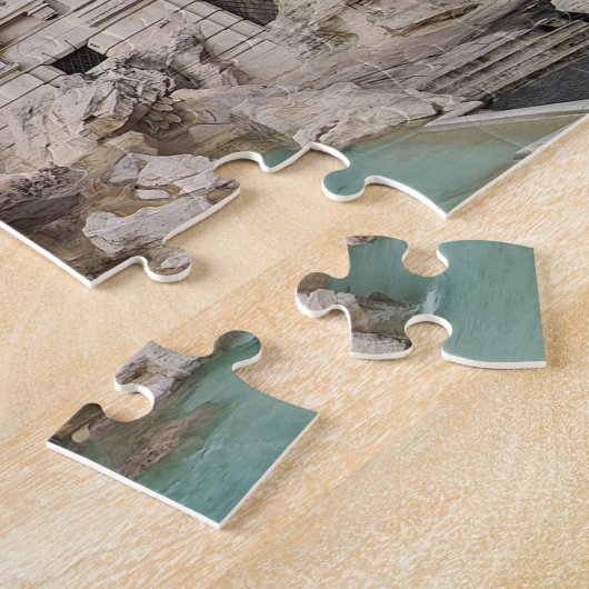Trevi Fountain Rome Italy Holiday Panorama Legpuzzel (Zijkant)
