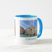 Trevi Fountain Rome Italy Holiday Panorama Mok (Voorkant rechts)